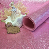 fommy glitter rosa chiffon gomma crepla brillantinata glitterata uso hobbistica creativa confezionamento packaging vetrinistica lavoretti natalizi