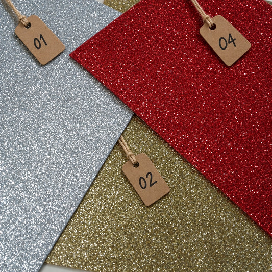 argento oro rosso Natale per lavori di creazione con carta eva fommy glitterato gomma crepla brillantinata colori iridescenti con brillantini