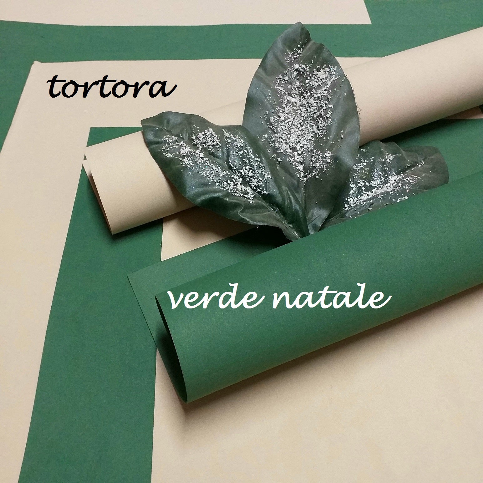 colore verde bosco natale beige tortora 0.7 mm fommy seta Renkalik termomodellabile extra soft sottile fogli gomma crepla fiori foam carta eva new light mousse uso composizioni floreali hobbistica arts crafts idea foglie natalizie innevate ghiacciate