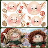Renkalik fommy stampato deco per visi pupazzi animaletti con occhi creare fai da te gnomi elfi Pam Sem con biscotti caramelle