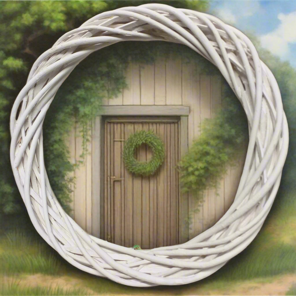 HTN - Decorazione Natalizia In Pvc Verde Rattan 1,8 M Di Rattan Ghirlanda Di Rattan 8012057240584 - Foto 5