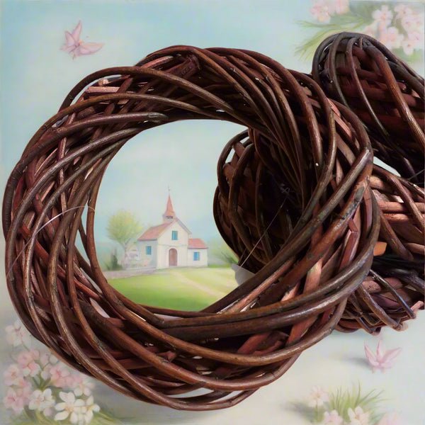 Ghirlande Di Cuori In Rattan Naturale - Set Da 6 Pezzi Per Decorazione Casa, Matrimoni E Feste Fai Da Te - Foto 9