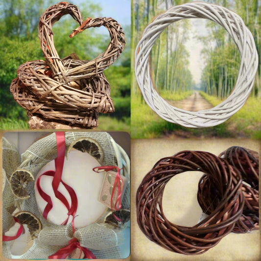 festa della mamma decorazioni cuore home garden Ghirlande natale vimini rattan coroncine viticcio bianco cerchi midollino scuro giunco colore chiaro juta arance secche biedermeier
