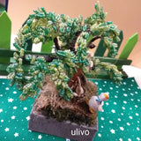 ulivo idee regalo perline shop online bonsai piante perle albero verde cesto uova papere ambientazione