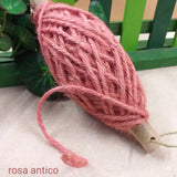corda spago rosa antico flax cord juta uso uncinetto hobby creativi filo di cordoncini per borse cestini cappelli confezionamento packaging bomboniere