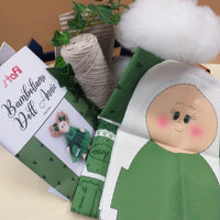 kit offerta imbottitura siliconata corda cotone cammello pannello Bamboliamo Doll Annie Stafil verde tessuto cartamodelli stampati disegnati per bambole di stoffa pezza cucito creativo pigotta