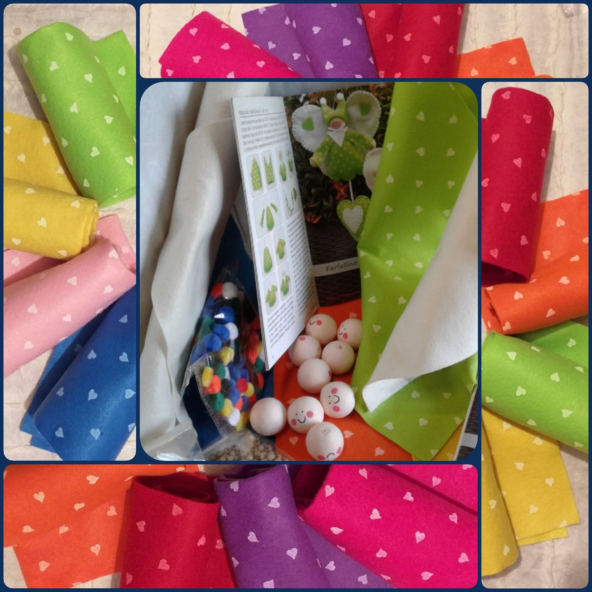 Vicloon 6PCS Confezione da Cucito in Feltro per Bambini, Kit Fai Da Te in Feltro, Bambini Regali Creativi e Materiali Artigianato, Kit da Cucire Set per Bambini Educativi e Principianti (Borsetta Vicloon 6PCS Confezione da Cucito in Feltro per Bambini, Kit Fai Da Te in Feltro, Bambini Regali Creativi e Materiali Artigianato, Kit da Cucire Set per Bambini Educativi e Principianti (Borsetta
