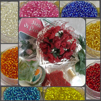 Perline conteria di Venezia kit rose accessori rivista fili di ferro