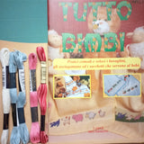 kit 5 matassine filo e Tutto bimbi manuali stafil creare schemi lavori ricamo bambini neonati lenzuolini culle bavaglini salviette asciugamano