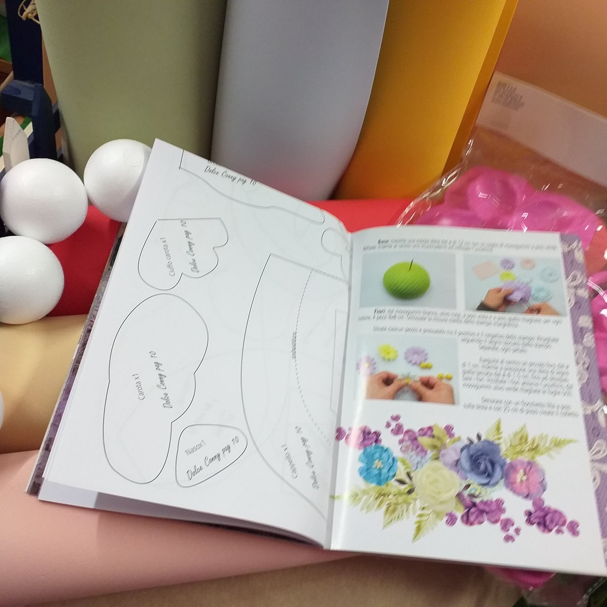 cartamodelli fommy libretto manuale per stampi fommy gomma crepla creare fiori petalosi