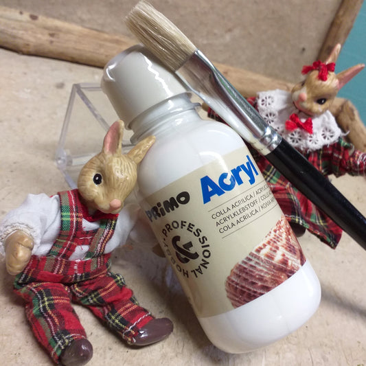 Primo Acryl hobby professional morocolor arte tovagliolo e carta di riso colla lacca vernice prodotti per decoupage kit pennello idea fai da te coniglietti hobbisti