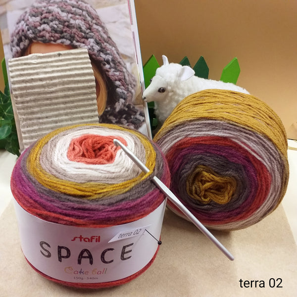 Lana multicolore sfumata uncinetto maglia vendita gomitolo, kit schemi –  hobbyshopbomboniere