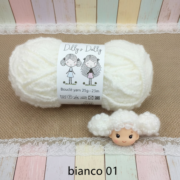 YOGAYE Capelli Per Bambole In Mohair - Ricci Colore Bianco E Marrone Nero Per Riparazione Bambole - Foto 6