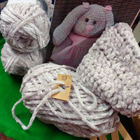 Set Di Ciniglia Per Uncinetto 6 Gomitoli - Grigio Scuro, 50g/60m, Morbida Lana Grossa Per Cappelli, Sciarpe, Cuscini