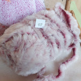 gomitolo filato Stafil Cuddly 108065-07 bordeaux rosato lana pelliccia uncinetto ferri lavori a maglia uso fare a mano sciarpe berretti scaldacollo cappe stole mantelle