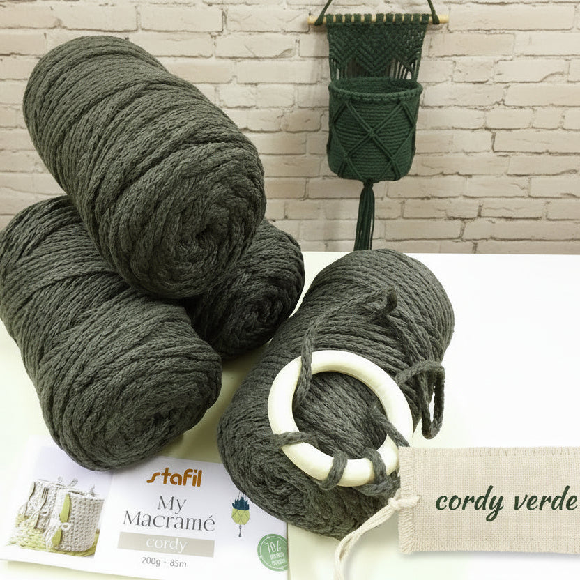 Netuno 1x corda macramè colorata giallo scuro 9 mm 50 m corda in cotone anima in poliestere filo spago uncinetto ferri da maglia decorazioni cordoncino colorato cavo
