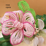 rosa cipria bomboniera shop negozio fiori perline Venezia idea regalo centrotavola, bouquet mazzo sposa