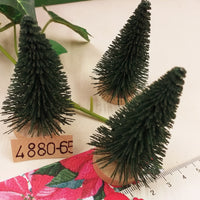 mini albero miniatura pinetto natale abete verde finto uso da vetrinistica allestimento presepe da tavolo packaging confezioni regali