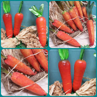 mini carote con foglie verdura finta artificiale decorativa vendita per decorazioni Pasqua addobbi Natale casa e vetrine fai da te
