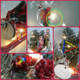 idee creare con mini luci led natalizie a batteria per Presepe Natale albero ghirlanda luminosa 10 luminarie