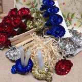 rosso argento oro blu clips metallo mollette pinze porta candele albero natale uso composizioni floreali fioristi ghirlande dell'avvento di pino natalizio