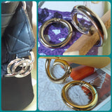 moschettoni anelli apribili colore oro argento per borse uncinetto fettuccia fatte a mano artigianali idea creare manici tracolle con ganci