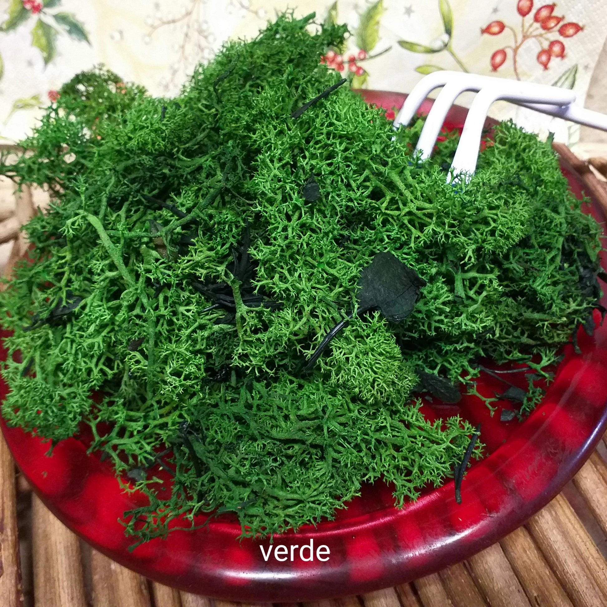 verde stabilizzato muschio nordico uso fioristi per bonsai piante fiori artificiali composizioni decorazioni floreali albero Natale biedermeier Presepe