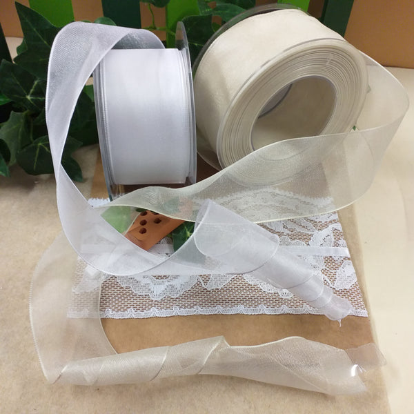 4 Rotolo 45m Nastro Organza Transparente, 2cm Larghezza Organza Band, Nastro Set Per Confezioni Regalo Decorazioni Nuziali Scrapbooking Invito Fatto A 4 Rotolo 45m Nastro Organza Transparente, 2cm Larghezza Organza Band, Nastro Set Per Confezioni Regalo Decorazioni Nuziali Scrapbooking Invito Fatto A