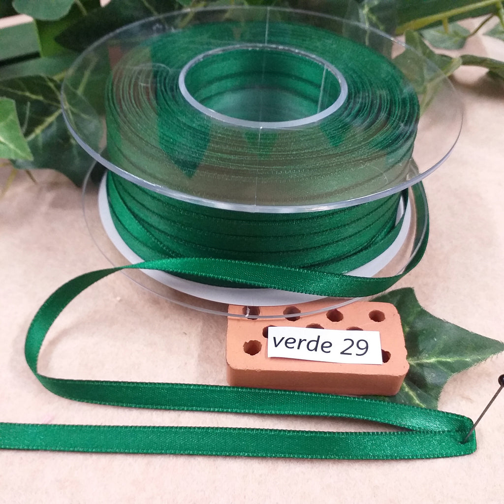 Nastro In Policotone Verde Inglese 25mm X 25m - Per Confezioni Regalo, Decorazioni | Made In Italy - Foto 10