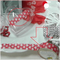 nastro di carta adesivo washi tape Hobby creativi scrapbooking tema cuori San Valentino festa della mamma