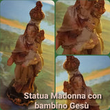 statuette Natività Presepe gruppo statuine poliresina Gesù bambino Maria Madonna 7 cm