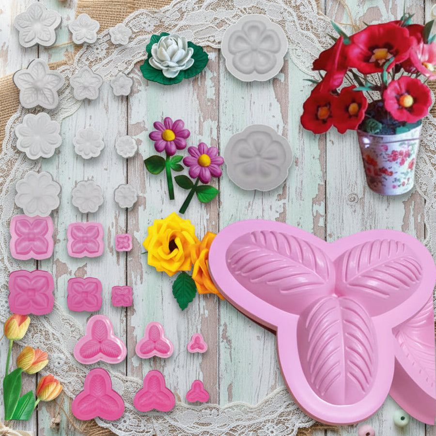 Vetrina negozio composizioni floreali stampi Rosa tulipano papavero ninfea per gomma crepla fommy fare creazioni fiori con carta Eva foam mousse moosgummi modellabile composizioni centrotavola fioristi