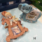 giocattoli cavalluccio elefantino lotto di offerta stock bomboniere celeste per maschio bimbo ricordini baby shower Battesimo oggetti regalini nascita