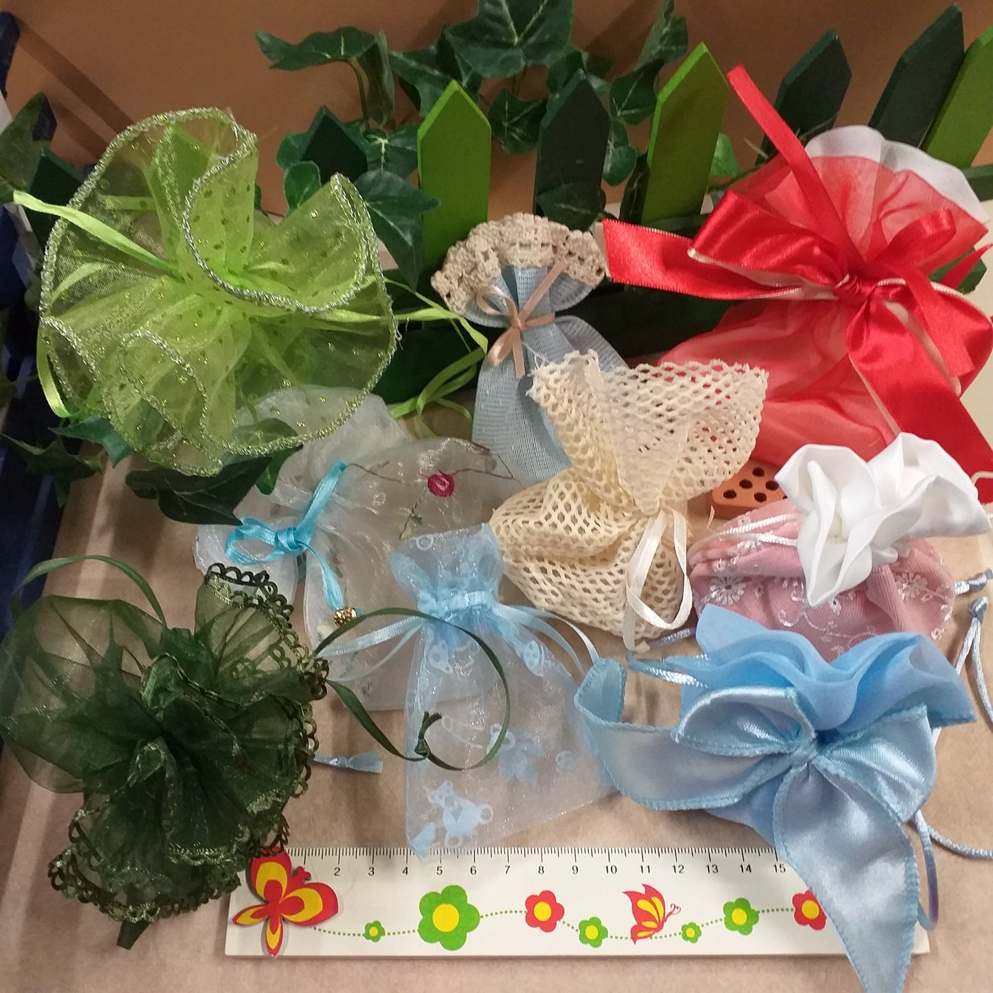 shop online negozio di vendita stock offerta sacchetti portaconfetti economici sacchettini colorati assortiti misti portalavanda portariso portapetali porta pot pourri fiori secchi profumati