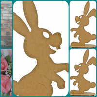 Conigli mdf per decorazioni Pasquali allestimenti vetrine oggetti da dipingere e decorare hobbistica creativa decoupage