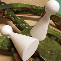 cono bambola corpo con testina polistirolo da dipingere colorare rivestire negozio oggetti polistirolo sagome decorare fai da te per angioletti natale decorazioni pasquali addobbi natalizi