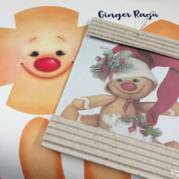Ragù ginger pannello panno kraft 3D Renkalik uso fai da te cucito creativo pupazzi Natale tessuto stoffa disegnato stampato colorato feltro cartamodelli grandi