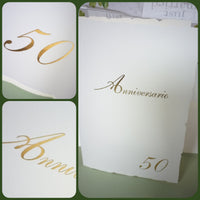 50° anniversario matrimonio biglietti di partecipazioni invito nozze d'oro 50 anni