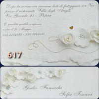 esempio stampa annuncio testo partecipazioni matrimonio economiche shop online inviti fai da te originali e stampati con rose bianche eleganti