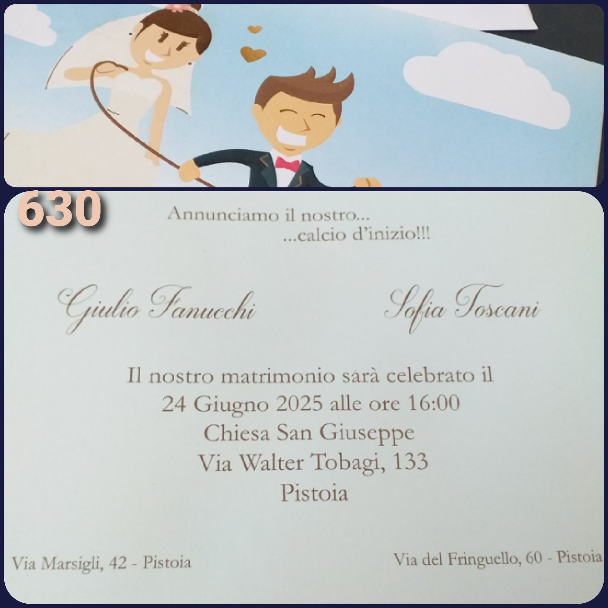 esempio stampa testo calcio d'inizio per sposi pallone partecipazioni matrimonio economiche shop online inviti fai da te originali e stampati
