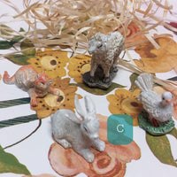 gatto coniglio colombina pecora animaletti per Pasqua decorazioni hobby creativi addobbi fai da te uso creazioni di composizioni fiori e vetrine