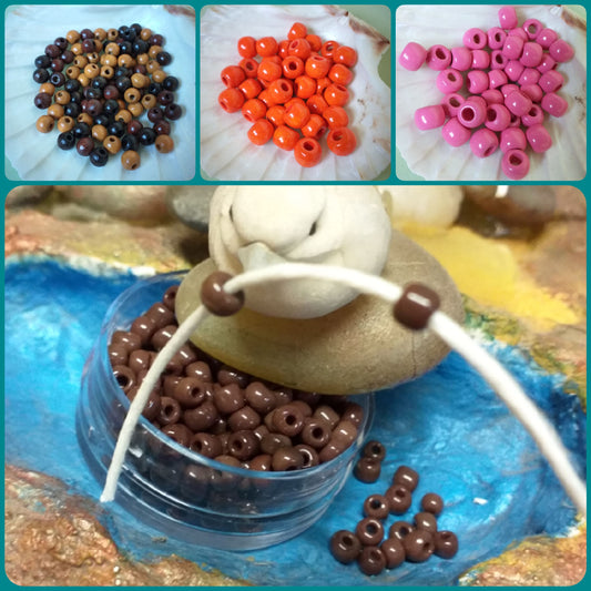 arancione rosa mix ambra marrone perle bijoux rocailles perline indiane 4 colori uso gioielli di bigiotteria con cordini lacci stringhe corde cordoncini spessore 1 mm