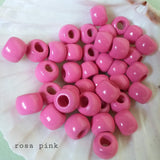 foro largo rosa pink perle bijoux rocailles indiane di legno per bigiotteria di cordini stringhe cordoncini lacci corde