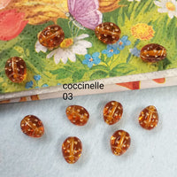 forme coccinelle topazio perle di vetro colorate vendita online per fai da te collane bracciale orecchini anelli bigiotteria gioielli bijoux