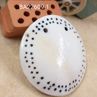 Shell tonda piastra ciondolo collana di perline conchiglia ad effetto madreperla per bijoux bigiotteria gioielli di perle