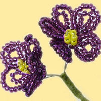 violette da creare con perline conteria di vetro Stafil Marianne hobby argentate