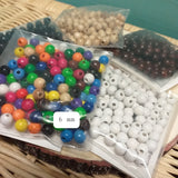 6 mm perline di legno piccole creare bigiotteria gioielli con perle palline sfere colorate forate da hobbistica