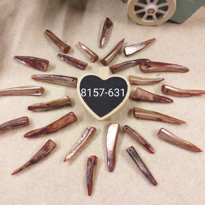marrone colore perline conchiglia ciondoli effetto madreperla rametti e charms per bijoux di bigiotteria gioielli di collane orecchini