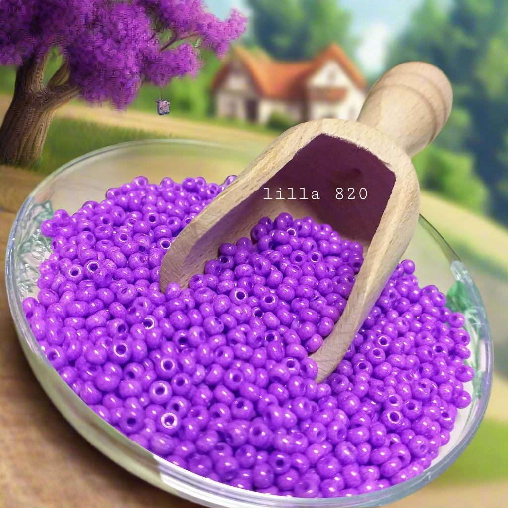 viola lilla Glicine hobby perline rocailles stafil in vetro 2.5 mm conteria perle per fiori di Venezia e bonsai alberi piante pasquali primaverili uso creare bijoux gioielli bigiotteria beads