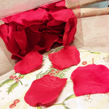 colore rosso petali di stoffa tessuto poliestere per creare rosa e fiori artificiali bomboniere decorazioni segnaposto tavola coni matrimonio sacchettini laurea addobbi Natale vetrinistica